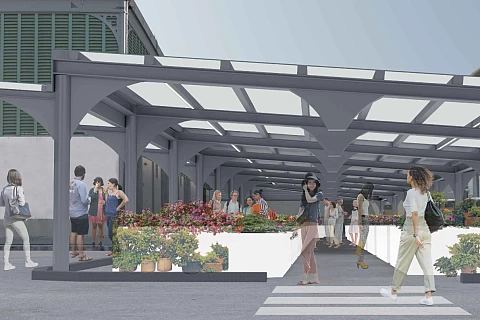 Riqualificazione Mercato Sant'Ambrogio Firenze - Render