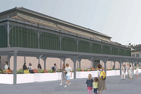 Riqualificazione Mercato Sant'Ambrogio Firenze - Render